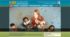 Desktop Screenshot of ecuadorvolunteers.org