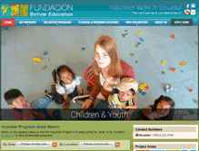 Tablet Screenshot of ecuadorvolunteers.org